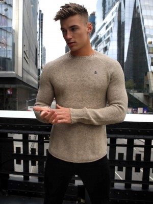 Blakely Yardley Knit Jumper Tan | 946708-FDB